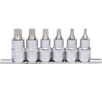 KS TOOLS Jeu de douilles à embout 1/2" CHROMEplus XZN, 6 pces M5-M14 ( 918.1349 )