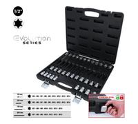 KS Tools Jeu de douilles à embout 1/2" RIBE® KS Tools 32 pcs courtes, longues et extra-longues Quantité:1