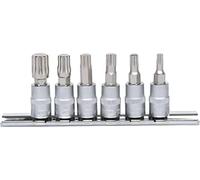 KS Tools – Jeu de douilles XZN 1/4" (6,3 mm) 6 pièces M4–M10 911.1547