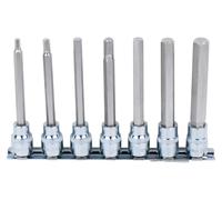 KS TOOLS Jeu de douilles à embout 3/8" CHROMEplus à six pans creux 7 pces, longueur 4-12 mm - 918.3960