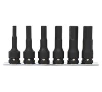 KS TOOLS Jeu de douilles à embout de force 1/2" long 6 pces - 515.1104