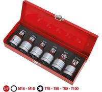KS TOOLS Jeu de douilles à embout de force 3/4" 6 pcs. TX+Denture multiple avec alésage 515