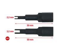 KS Tools Jeu de douilles tournevis 6 pans intérieur pour soupape de circuit de climatisation, 2 pcs. Quantité:1