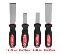 KS Tools Kit de burins 907.2210 4 pièces à lames inox Rouge/Noir