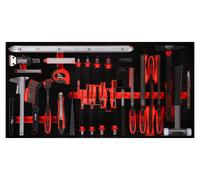 KS TOOLS Jeu de marteaux / burins / outils de mesure dans une pochette en mousse 36 pièces - 813.1036