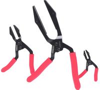 KS TOOLS Jeu de pinces à colliers de serrage à serrage progressif, coudé, 3 pièces ( 115.5010 )