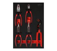 KS Tools Jeu de pinces 812.0005 – dans une pochette en mousse, 5 pièces