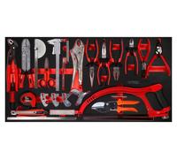 KS TOOLS Jeu de pinces / outils de mesure dans une pochette en mousse, 39 pièces ( 813.0030 )