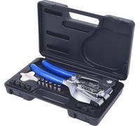 KS TOOLS Jeu de pinces perforatrices, 16 pièces 118.0105