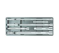 KS TOOLS Jeu de rallonges CHROMEplus avec verrouillage, 9 pièces 918.0007