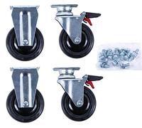 KS Tools Jeu de roulettes pour servante d'atelier PERFORMANCEplus, vis comprises