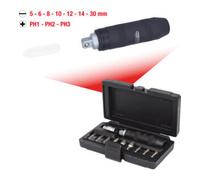 KS Tools Coffret tournevis à frapper 515.1003 Réversible, fonctionne par choc, livré avec 9 embouts