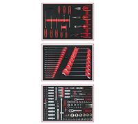 KS TOOLS Jeu d'inserts système pour 3 tiroirs avec 215 outils Premium 713.0215
