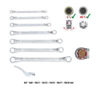 KS TOOLS RESCUEpower Jeu de clés mixtes coudées 7 pces 6-19 mm - 517.1555