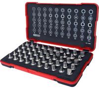 KS-TOOLS Jeu de douilles à embout 1/4", extra court, 5