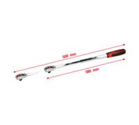KS Tools Cliquet 918.1270 1/2" réversible télescopique CHROMEplus 36 dents
