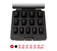 KS TOOLS 515.0900 - Jeu de douilles - 1/2 pouce - 13 têtes/têtes - Acier au chrome-molybdène - ISO 1174 - DIN 3121 - 2,8 kg