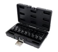 KS Tools Jeu de douilles à embout de force 1/2" pour vis RIBE, 9 pièces – 911.0934