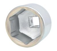 KS Tools Douille 6 pans 911.3409 3/4" courte 55 mm Chrome-Vanadium finition satinée