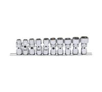 KS Tools KS Tools 3/8" Jeu de douilles articulées 6 pans CHROMEplus, 10 pcs. 10-19 mm Quantité:1