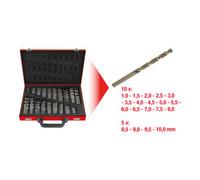 KS Tools 330.3640 foret Jeu de forets 170 pc(s)