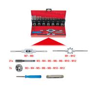 KS Tools KS Tools Coffret de tarauds et filières, HSS, 32pcs. Quantité:1