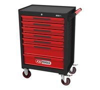 KS Tools KS Tools ECOline NOIR/ROUGE Chariot d'atelier avec 7 tiroirs Quantité:1