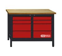 KS Tools KS Tools Etabli d'atelier 8 tiroirs 840x1200x600mm Quantité:1