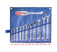KS Tools Jeu de clés mixtes 518.3000 CHROMEplus 11 pièces 1/4''-7/8''