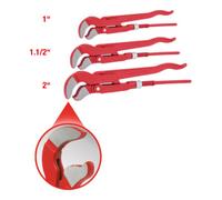 KS Tools KS Tools Jeu de clés serre-tubes suédoises, 3 pc Quantité:1