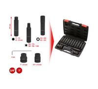 KS Tools KS Tools Jeu de douilles tournevis et douilles de rechange à chocs 3/4"+1", 16 pcs. Quantité:1
