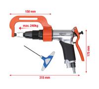 KS Tools KS Tools Jeu de perceuses à points de soudure pneumatiques Fastdrill, 3 pcs. Quantité:1