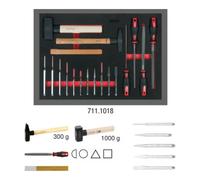 KS Tools KS Tools lime, ciseau et marteau, 18 pièces en système 1/1 Quantité:1