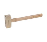 KS Tools Marteau BRONZEplus 3000 g - manche en Hickory - alliage aluminium-bronze antidéflagrant