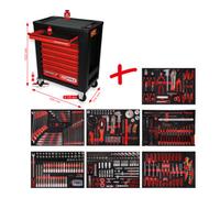 KS Tools KS Tools Performanceplus Jeu de servantes d'atelier P15 avec 397 outils pour 7 tiroirs Quantité:1