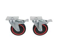 KS Tools KS Tools RACINGline set de roulettes, avec frein de roulement et de rotation, y compris vis Quantité:1