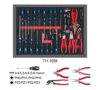 KS Tools KS Tools set de pinces et de tournevis, 59 pièces en système 1/1 Quantité:1