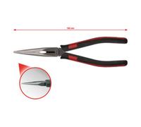 KS Tools KS Tools SlimPOWER Pince à becs plats, 160 mm Quantité:1
