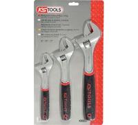 KS TOOLS Lot de 3 clés à molette, poignée bi-composant