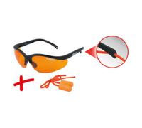 KS Tools Lunette de protection - orange avec bouchons d'oreille Quantité:1