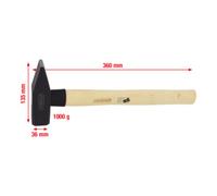 KS Tools Marteau de mécanicien manche Hickory, 1000 g Quantité:1