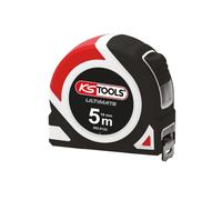 KS Tools Mètre ruban 302.0132 5 m (5x19 mm) Enrouleur arrêt auto Bi-matière ruban laqué blanc