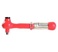 KS TOOLS Mini ynamométrique 1/2' avec isolation de protection et tête à cliquet réversible, 5-25Nm ( 117.1185 )