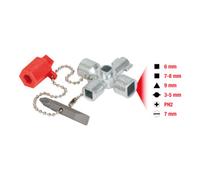 KS Tools Mini clé universelle pour armoire électrique, 42mm Quantité:1