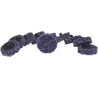 KS TOOLS Patins abrasifs de rechange, Ø50mm, Strip Rad violet, paquet de 10 ( 515.5086 )
