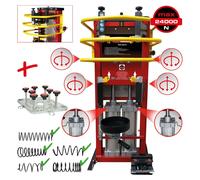 KS TOOLS Pince de serrage pneumatique à ressort avec double cylindre, plaque d'adaptation incluse - 500.8815
