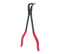 KS TOOLS 500.7053 - Pince Extra-Longue à Bec Demi-Rond Coudé 90° - Gamme Classic - L. 270 mm