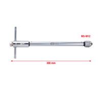 KS TOOLS 331.0675 Porte taraud réversible à cliquet M5-12 Gris