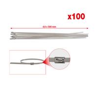 KS Tools Serre-câbles en inox avec fermeture à bille, 4,6x500 mm, 100 pièces Quantité:100