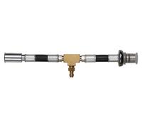 KS TOOLS Tuyau de raccordement pour manomètre avec raccord de tuyau 1/4" pour utilisation universelle avec raccords de tuyau haute pression 3/8" et 5/16" - 150.2364